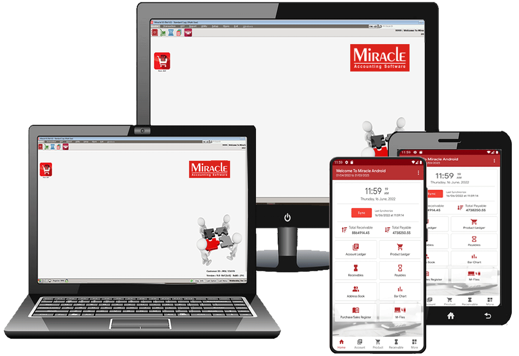 Miracle Accounting Software | Miracle GST Billing Software with mobile apps